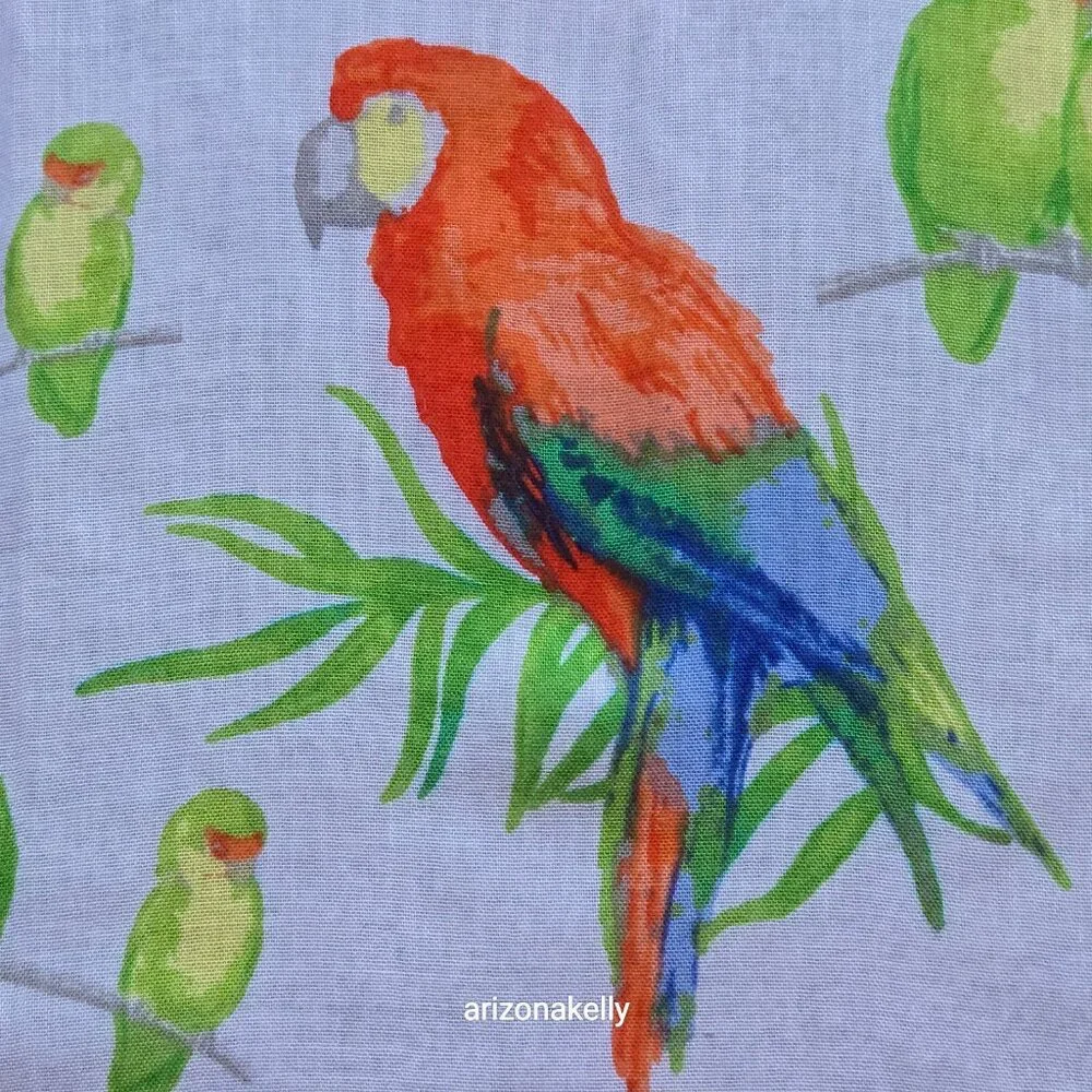 Talbots Lightweight Scarf Parrots Macaw Lovebird Bird